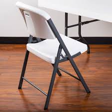 lifetime white contoured folding chair