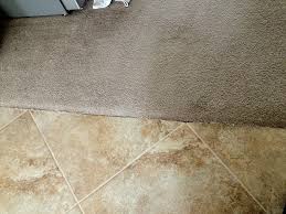 transition between tile carpet