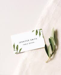 Wedding Place Cards Escort Cards Place Card Template