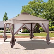 Available in white and matt grey. Outsunny 11 Ft W X 11 Ft D Steel Patio Gazebo Reviews Wayfair