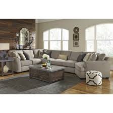 Sectional Living Room Set In Driftwood
