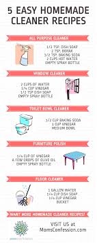 easy homemade cleaner recipes to make