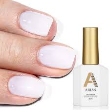 aillsa milky white gel nail polish