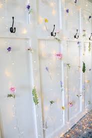 Flower Wall With Le Light Curtain