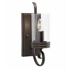 Kichler Diana 4 75 In W 1 Light Olde Bronze Wall Sconce In The Wall Sconces Department At Lowes Com
