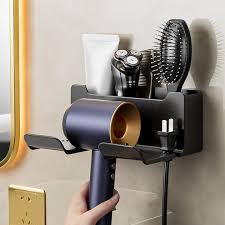 Hair Dryer Storage Rack Wall Mounted