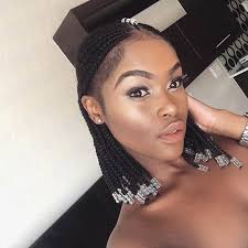 From intricately weaved designs to straight back styles thought you couldn't rock braids and get in on the short hair trend? 23 Trendy Bob Braids For African American Women Page 2 Of 2 Stayglam Braided Hairstyles Bob Braids Box Braids Hairstyles