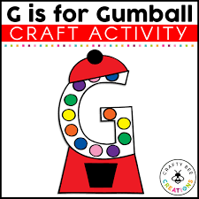 letter g craft gumball machine craft