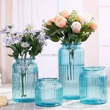 Blue Unity Glass Decorative Flower Vase