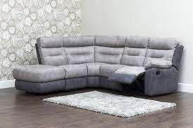 dillon fabric corner sofa grey smoke