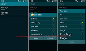 Samsung Galaxy S5 How To Change Font Style And Size In Android 4 4
