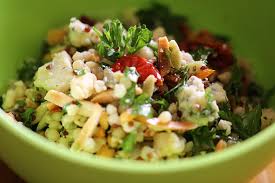 harvest grains salad with oven dried