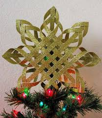 Christmas tree from ribbon with star. 15 Diy Christmas Topper Ideas For Your Tree This Year