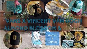 Vans zapato de barco womens 8. Vans X Vincent Van Gogh Museum Collaboration Almond Blossom Skull Skulls Slip On Sk8 Hi Jacket Caps Youtube
