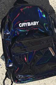 koko holographic black crybaby backpack