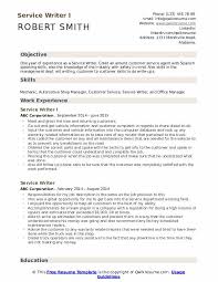 This is important information for individuals hoping to land a job as an automotive service technician or mechanic in the near future. Service Writer Resume Samples Qwikresume