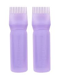 Yebeauty Root Comb Applicator Bottle 2 Pack 6 Ounce Applicator Bottle For Hair Dye Bottle Applicator Brush With Graduated Scale Purple