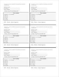 Appointment Slip Template