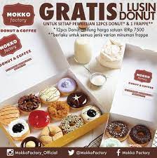 See 10 unbiased reviews of mokko factory, rated 3.5 of 5 on tripadvisor and ranked #111 of 202 restaurants in padang. Free 1 Lusin Donuts Di Mokko Factory September 2017 Gotomalls