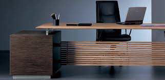 Rho Wooden And Glass Executive Desk By