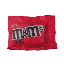 m m fun size chocolate cans with