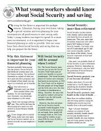 the social security statement