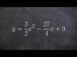 A Quadratic With Fractions
