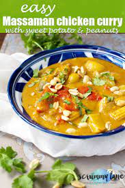 Easy Massaman Chicken Curry With Sweet Potato And Peanuts Scrummy Lane gambar png