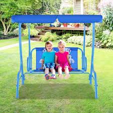 Outdoor Kids Patio Swing Bench With