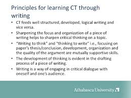 Examples of Critical Thinking Scaffold Templates