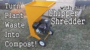 compost with a chipper shredder