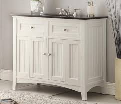 Add style and functionality to your bathroom with a bathroom vanity. 42 Inch Bathroom Vanity Cottage Beach Style Beadboard White Color 42 Wx21 Dx37 H Ccf47532gt