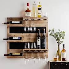 Wooden Wall Mounted Wine Rack