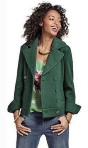Cabi Pea Coat Green Coats Jackets