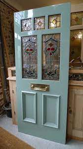 Art Nouveau Stained Glass Door Front