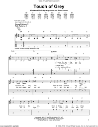 Guitar solo c#m it's a les c#7 son to. Dead Touch Of Grey Sheet Music For Guitar Solo Easy Tablature