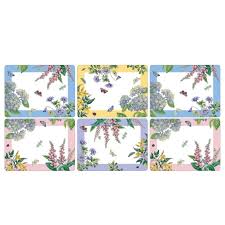Free shipping on orders over $39. Tableware Serving Linen Pimpernel Botanic Garden Table Mats Place Mats And Coasters Set Of 6 Steinwayshygiene Com