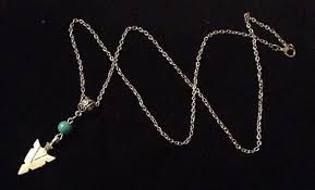 turquoise spear head arrow necklace