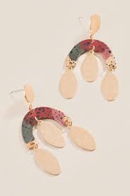 Ambrielle Painted Chandelier Earrings Francescas