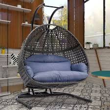 Ascreate Patio Wicker Swing Chair With