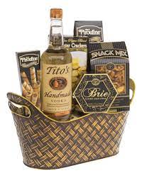 the perfect score vodka gift basket by