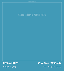 Cool Blue 2058 40 Paint Color Codes