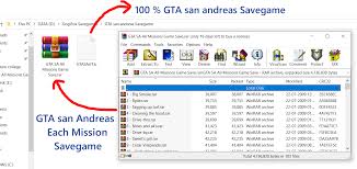 gta san andreas savegame pc 100