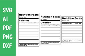 design your own nutrition facts label
