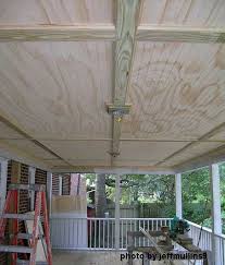 the right porch ceiling adds charm