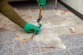 how to remove tile floor sourgum waste