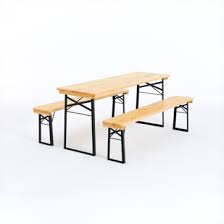 Authentic Biergarten Table Bench Sets