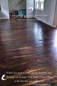 install an inexpensive wood floor