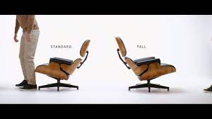 Eames originale von vitra sofort lieferbar, versandkostenfrei Eames Mid Century Lounge Chair And Ottoman Standard Vs Tall Youtube