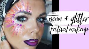 easy festival face paint glitter